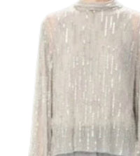 Maria Cher - Lagui Lark Long Sleeve Mock Neck Blouse