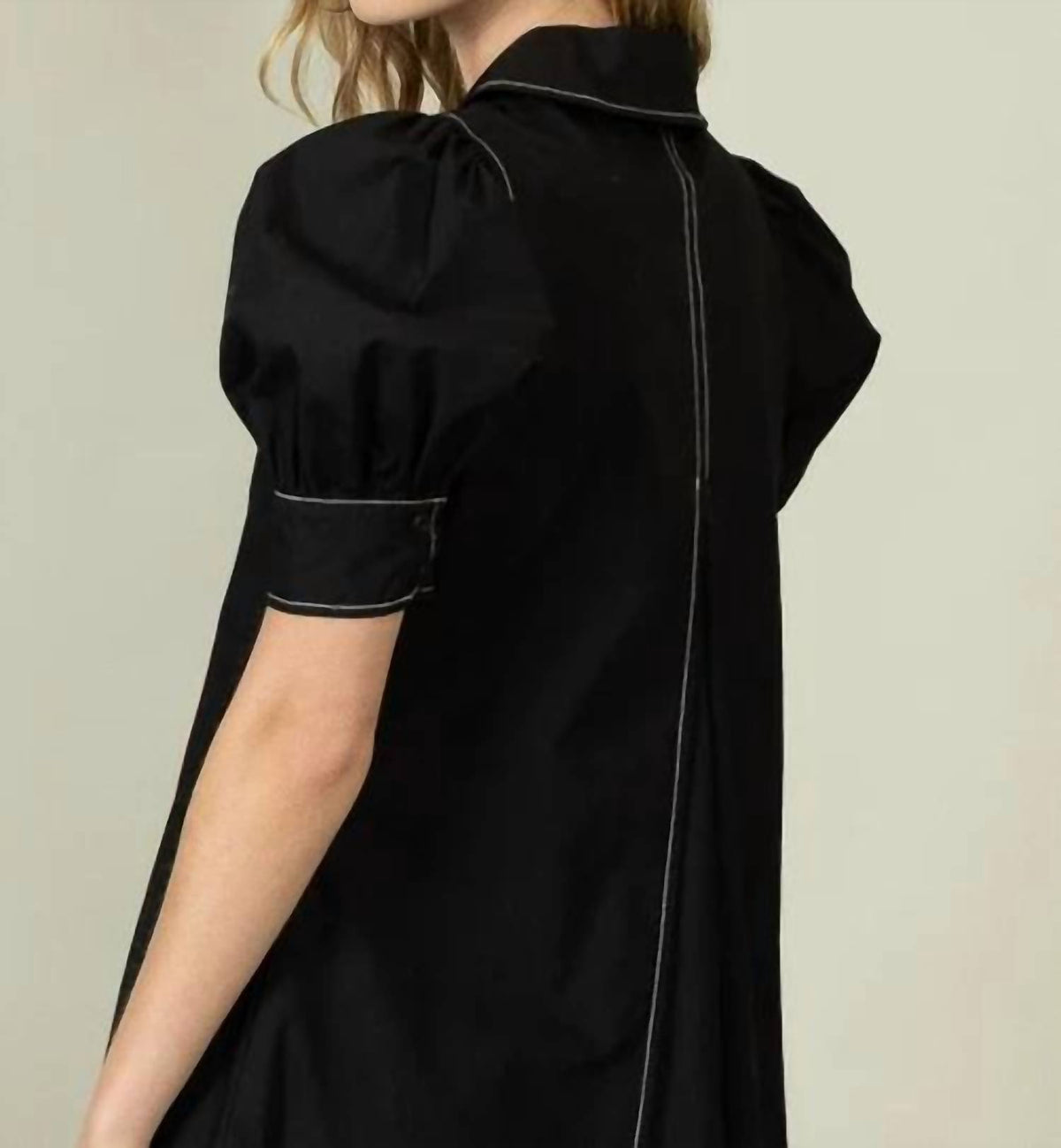 Heyson - Contrast Stitch Detail Midi Dress