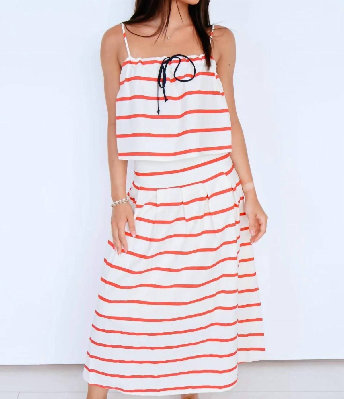By Together - The Sloan Striped Skirt Set
