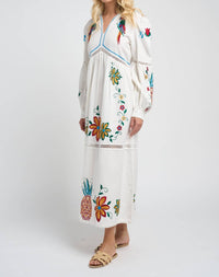 Guadalupe Design - Sofia Parrot Midi Dress