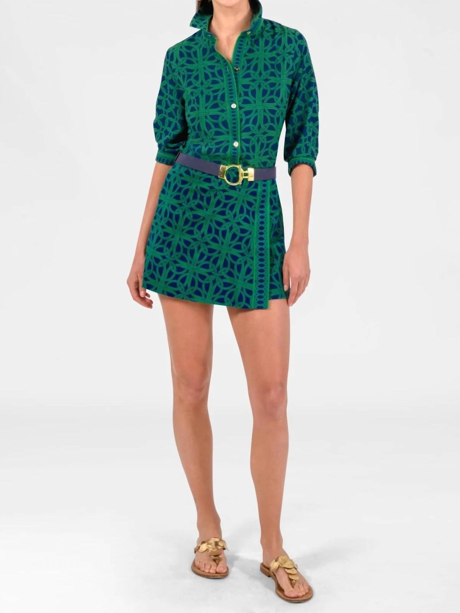 GRETCHEN SCOTT Boyfriend CDC Shirt in navy kelly - women's shirt - view 4