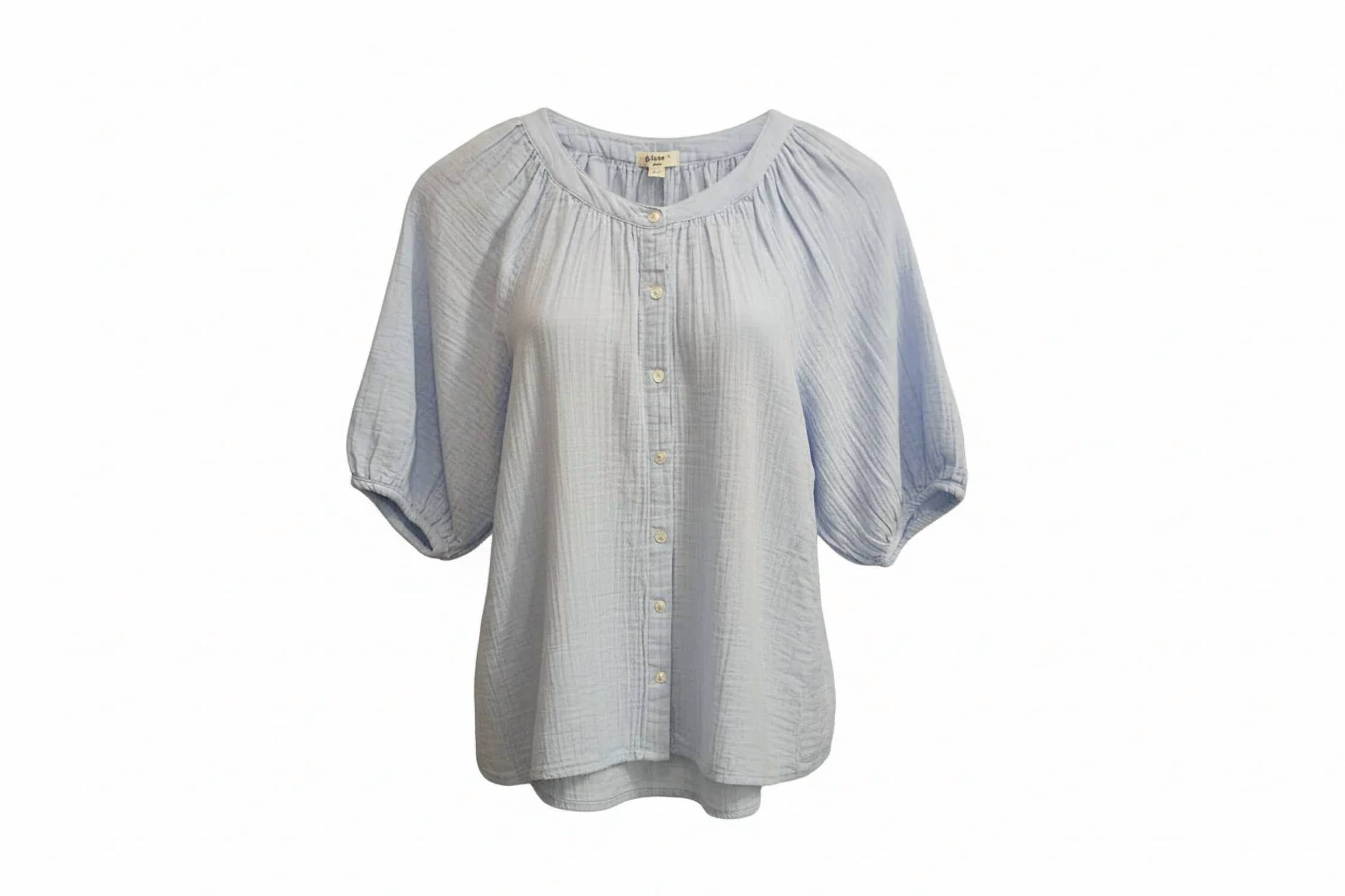Dylan - Women's Button-up Elbow Sleeve Top