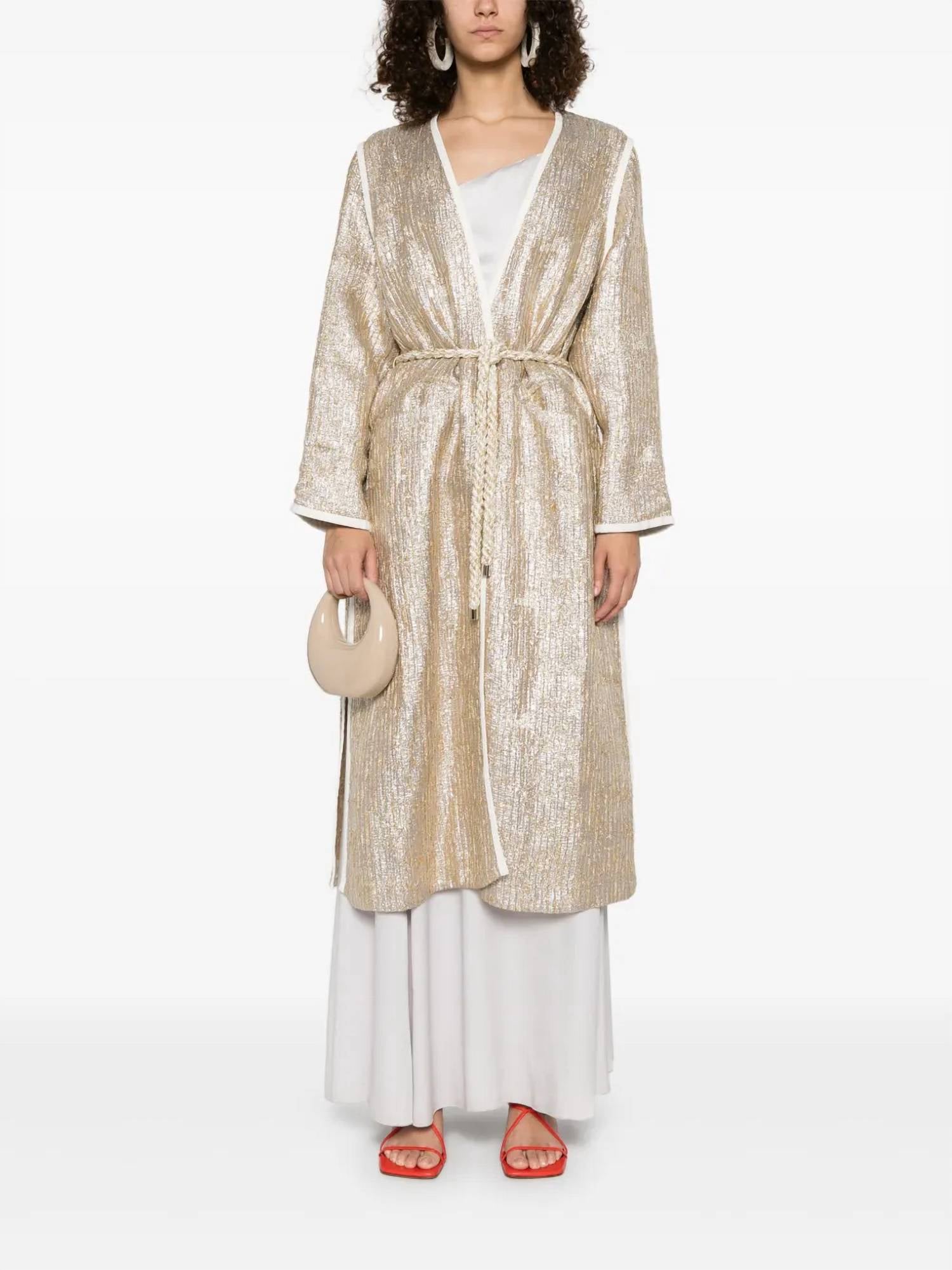 Forte Forte - Chic "twinkle" Lurex Jacquard Coat