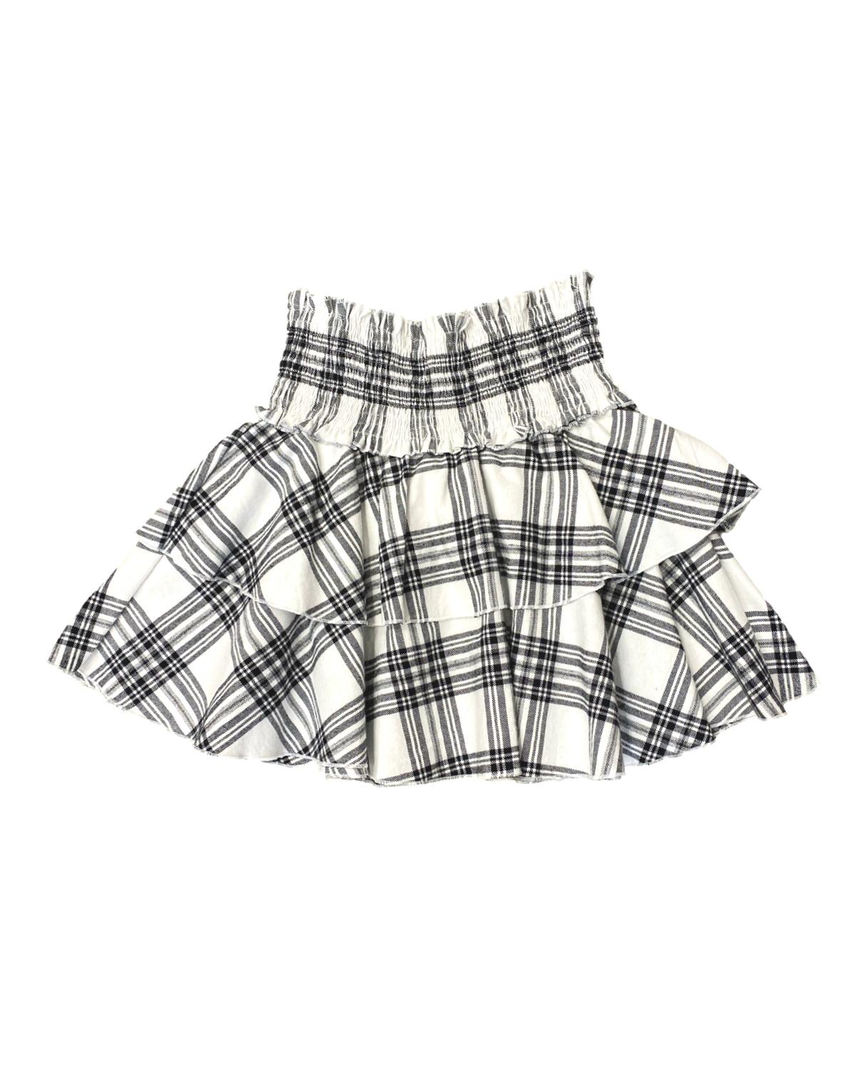 Flowers By Zoe - Plaid Ruffle Skirt