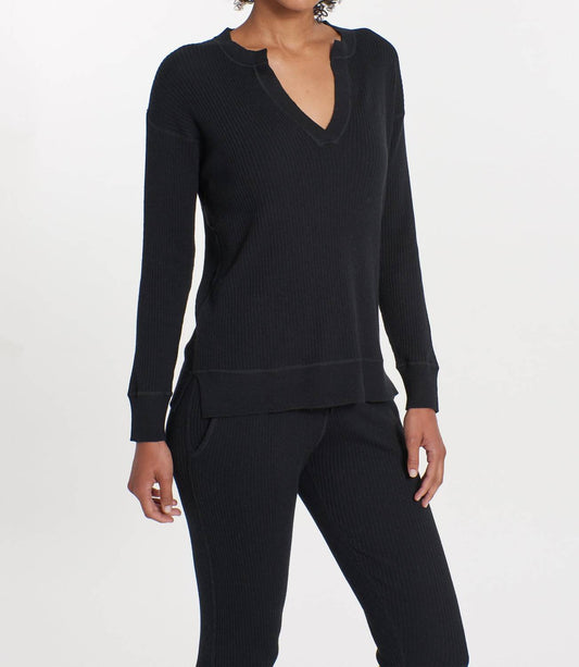 Leimere - Cabo Split Neck Top