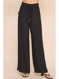 Allie Rose - Soft Linen Wide Leg Pants