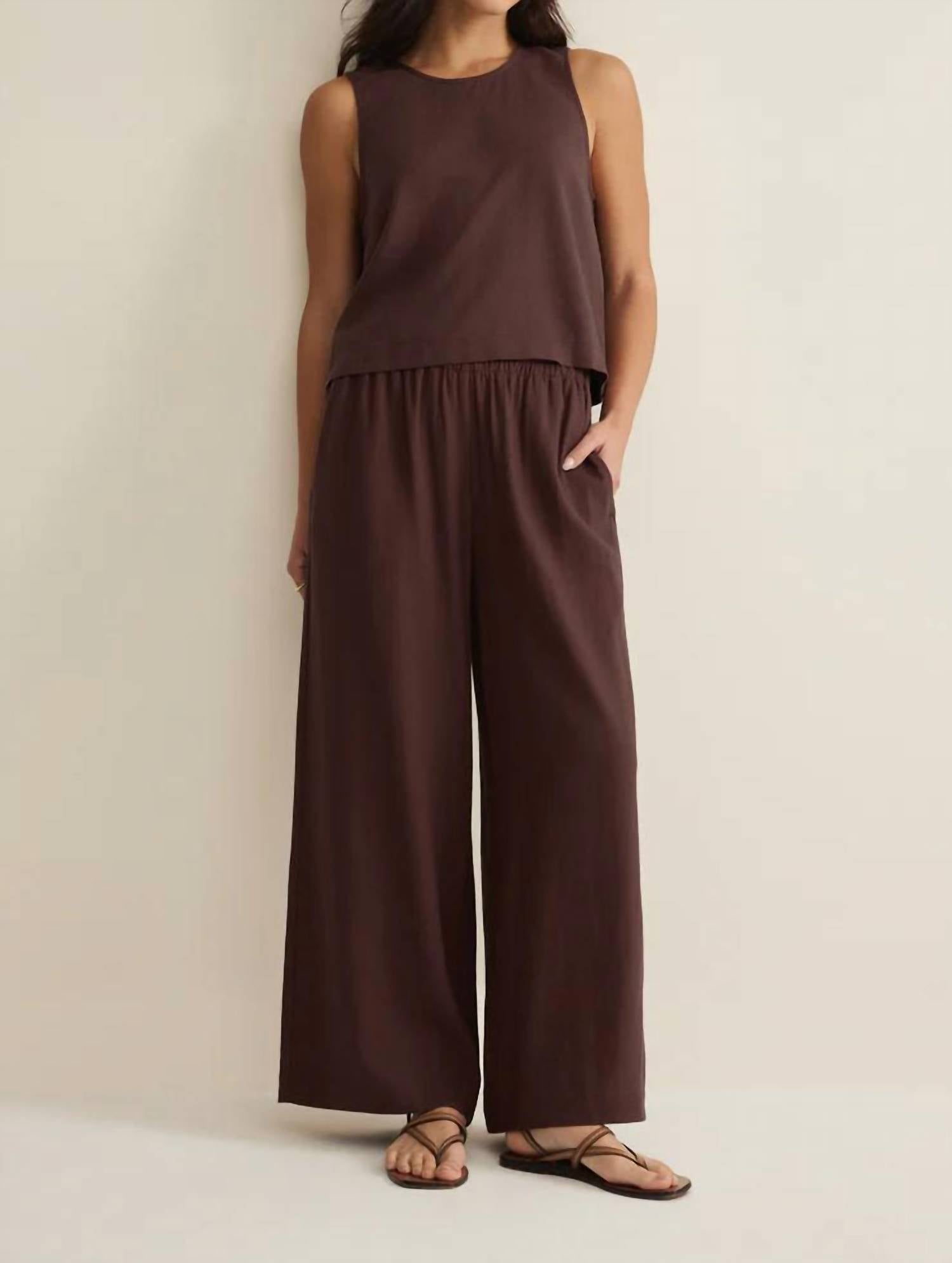 Z Supply - Sloane Linen Cropped Tank Top