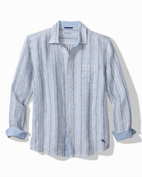Tommy Bahama - Blue Royale Stripe Linen Long-sleeve Shirt