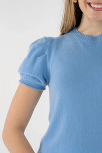 Emily McCarthy Crewneck Knit Top in nantucket breeze - women's sweater - view 4