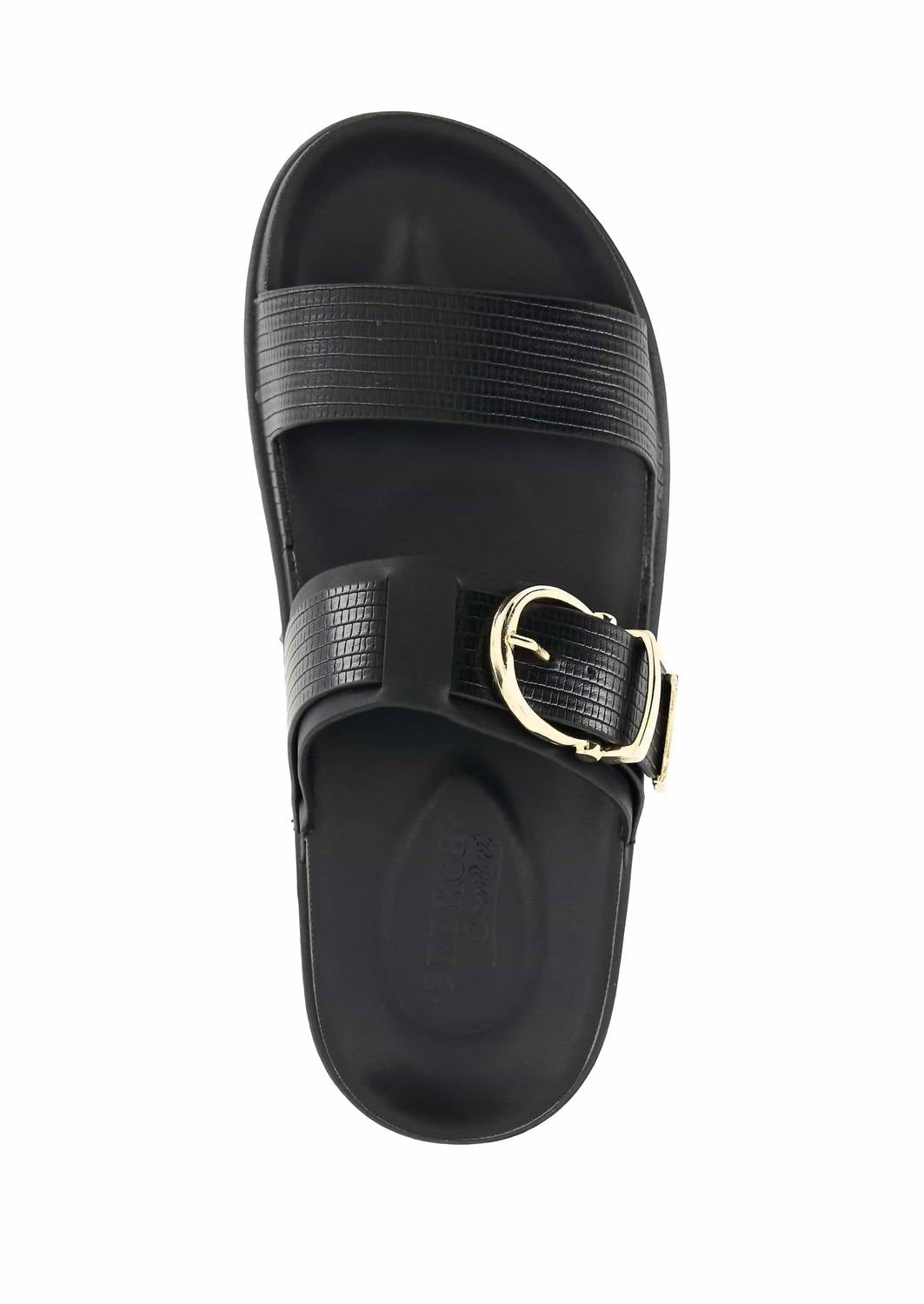 Andrea Women's Double Straps Sandal in black - women's sandal - alternate view