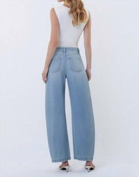 Vervet By Flying Monkey - High Rise Pleated Waist Barrel Jeans