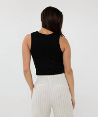 Esqualo - Rib Knit Singlet Top