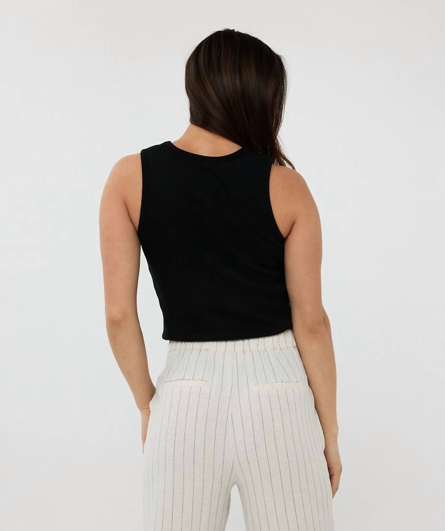 Esqualo - Rib Knit Singlet Top