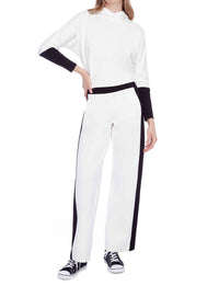 I Love Tyler Madison - Amanda Side Stripe Wide Leg Pants