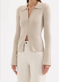 Nude Lucy - Betina Zip Front Knit Cardigan
