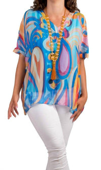 Gigi Moda - Lizane Swirl Print Blouse
