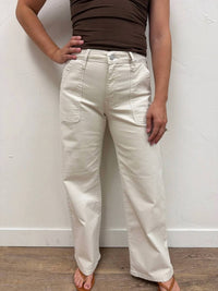 Just Black Denim - Twill Utility Pocket Relaxed Jeans