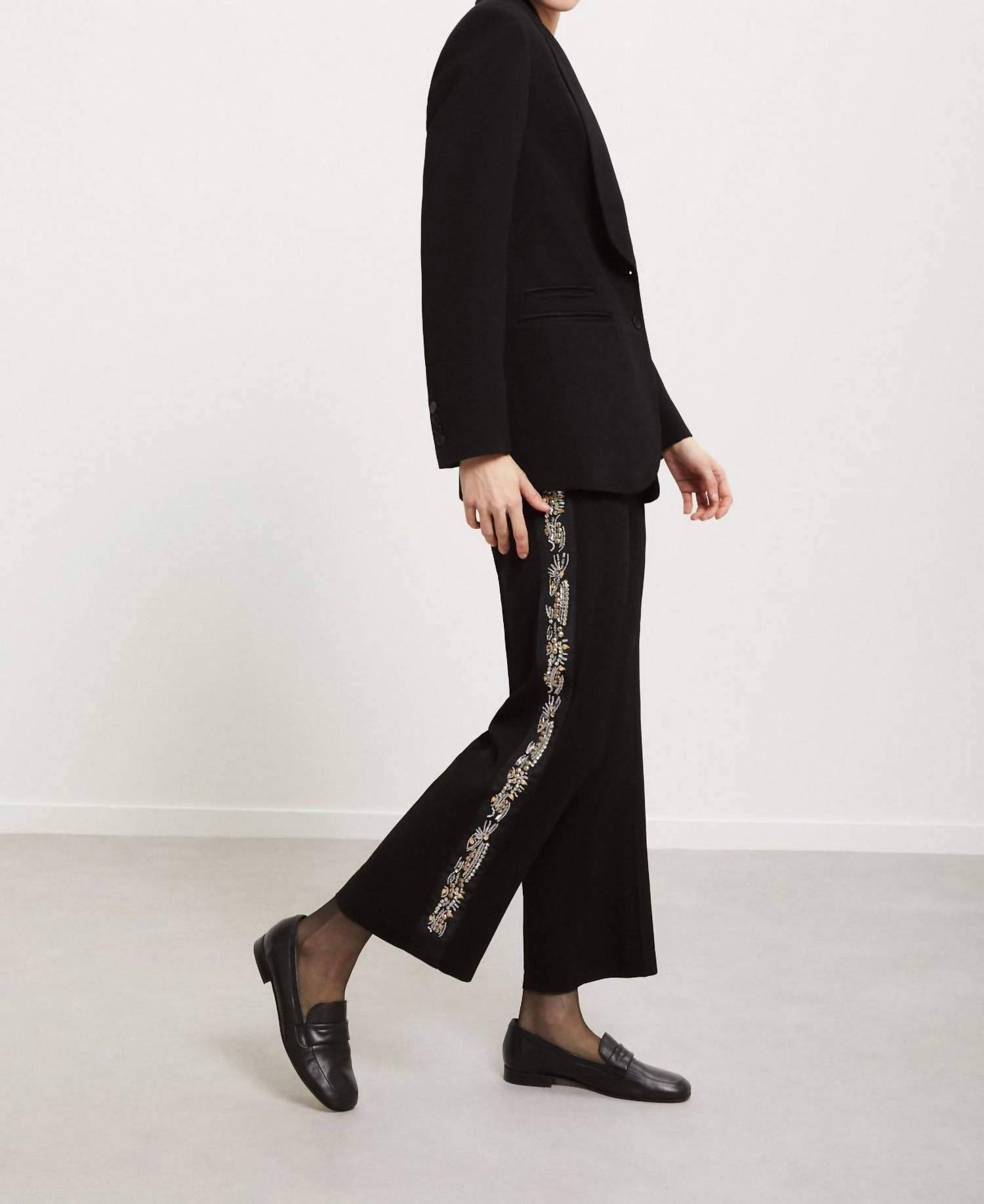 Ottod'Ame - Embroidered Palazzo Trousers