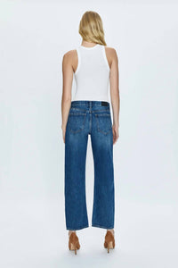 Pistola - Lexi Mid Rise Bowed Straight Jeans