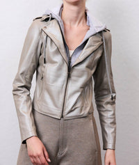 Jkt Nyc - Molly Metallic Leather Jacket