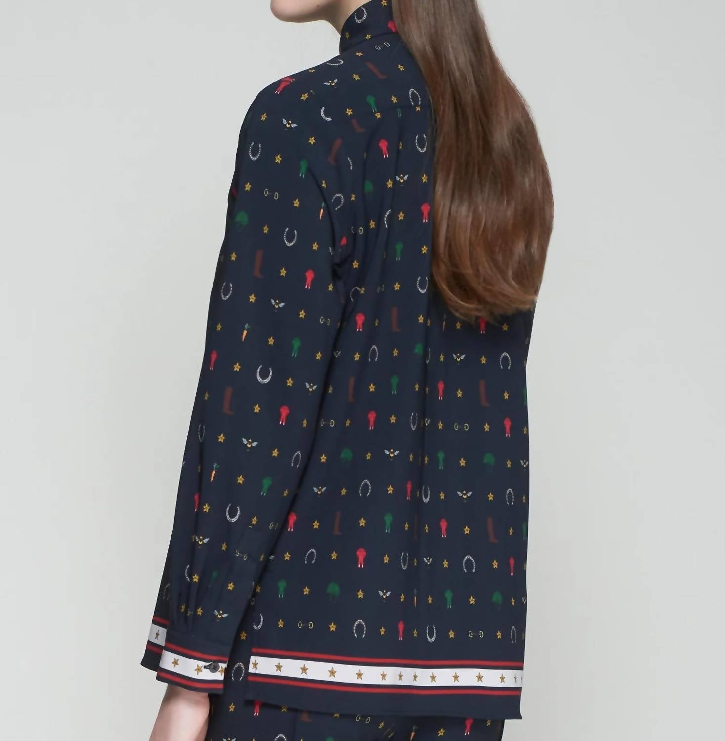 Vilagallo - Equestrian Print Top