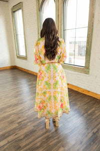 Flying Tomato - CASSIDY FLORAL BUTTON UP MIDI DRESS