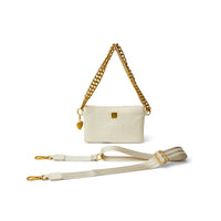 THINK ROYLN Women's Fame Bag in cream python - women's bag
