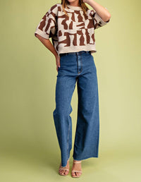 Gigio - Geometric Print Sweater