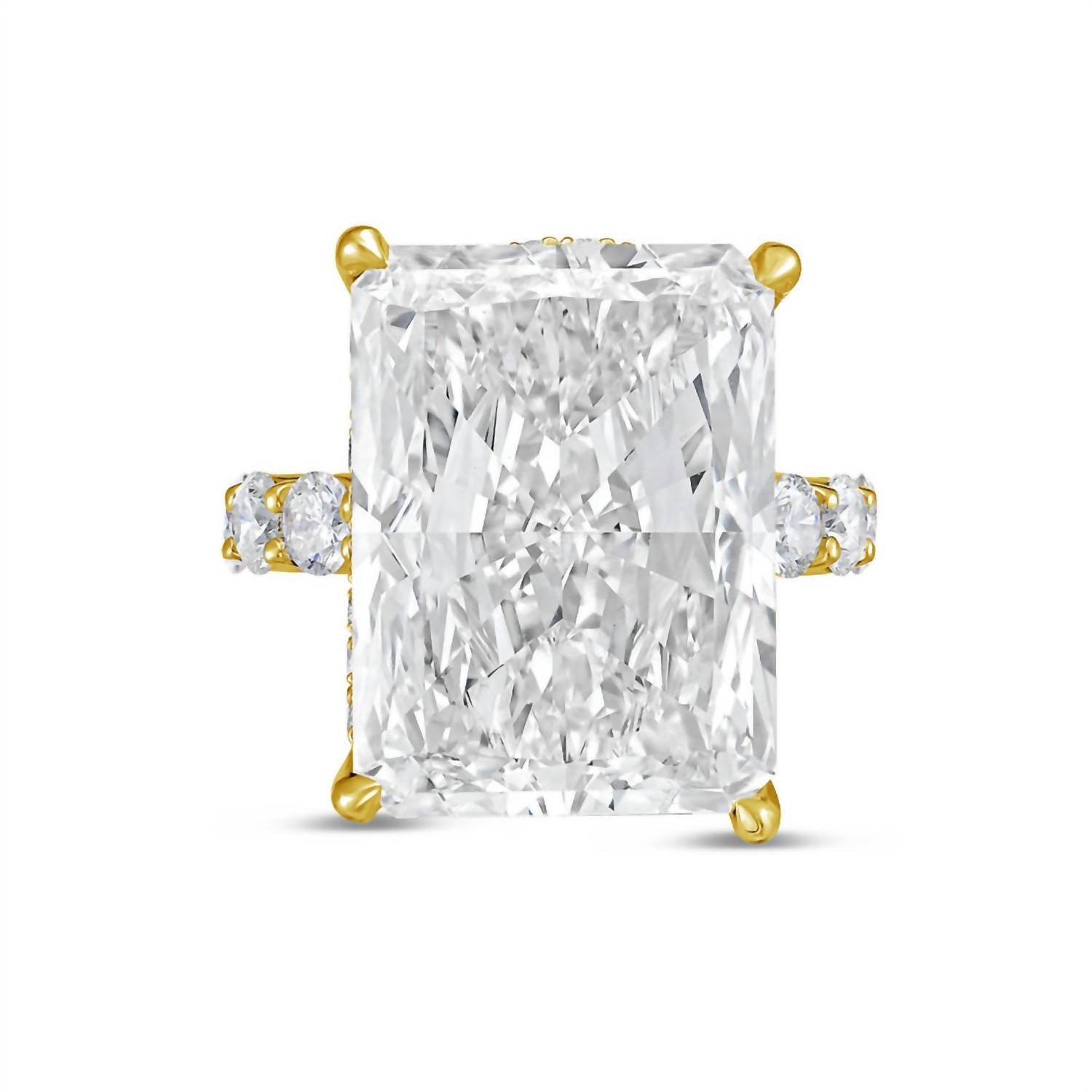 Diana M Jewels - Women's Radiant & Round Lab-Grown Diamond Fashion Ring (15.00 Ct) - Grand