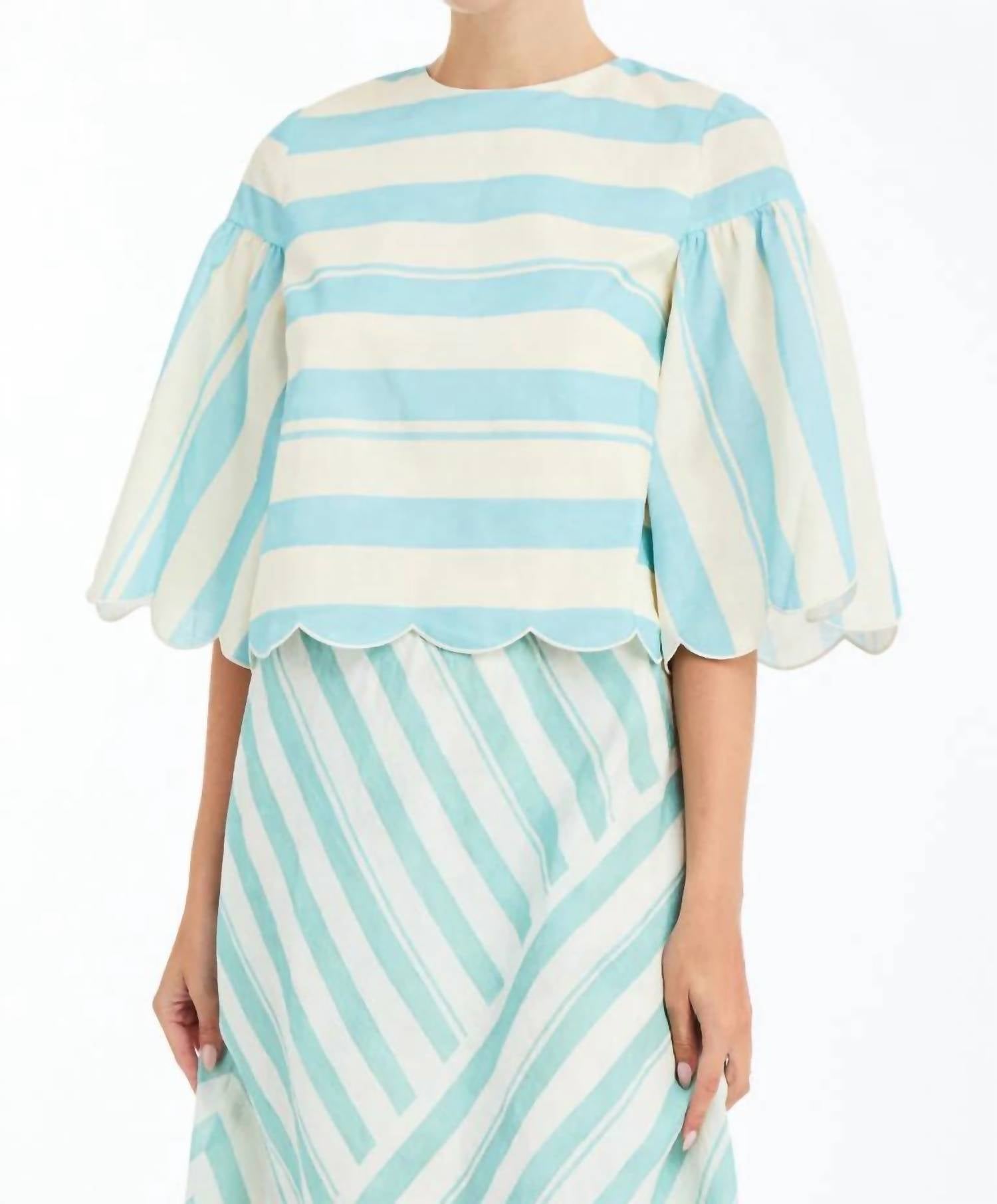 Mestiza New York - MARIANNA SCALLOP TOP