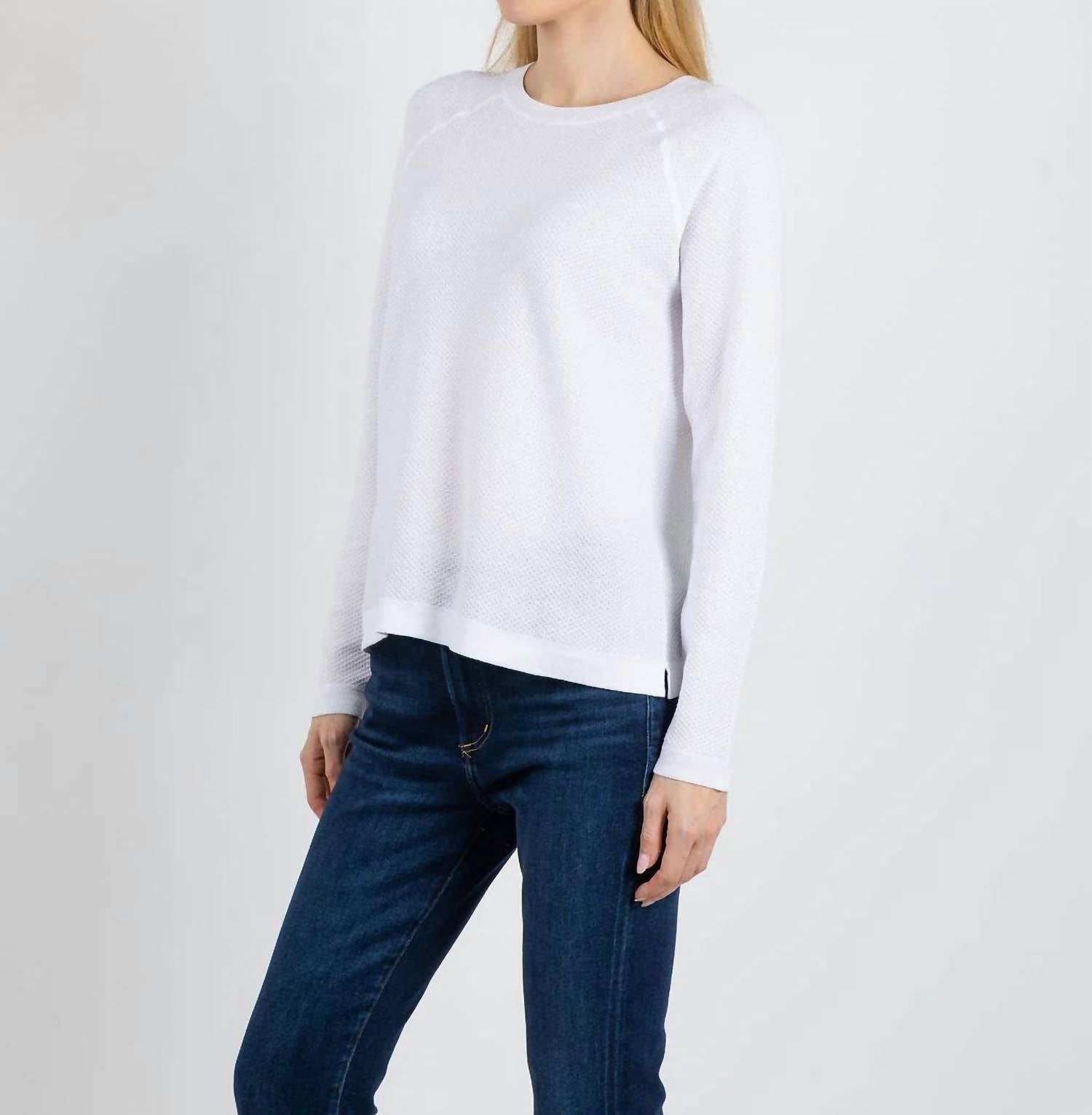 Elliott Lauren - Waffle Stitch Raglan Sweater