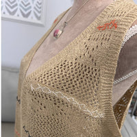And The Why - Boho Crochet Fringe Vest