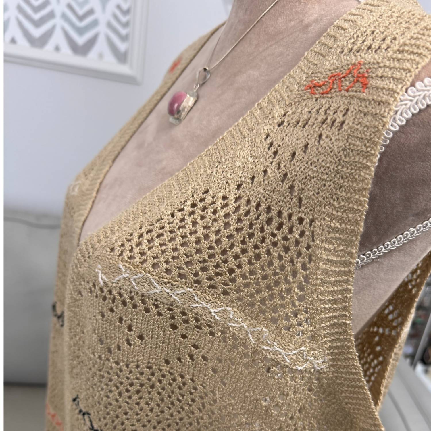 And The Why - Boho Crochet Fringe Vest