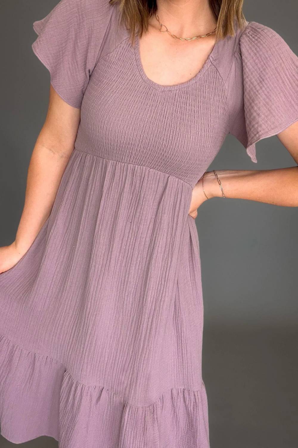 Mikarose - Smocked Midi Dress