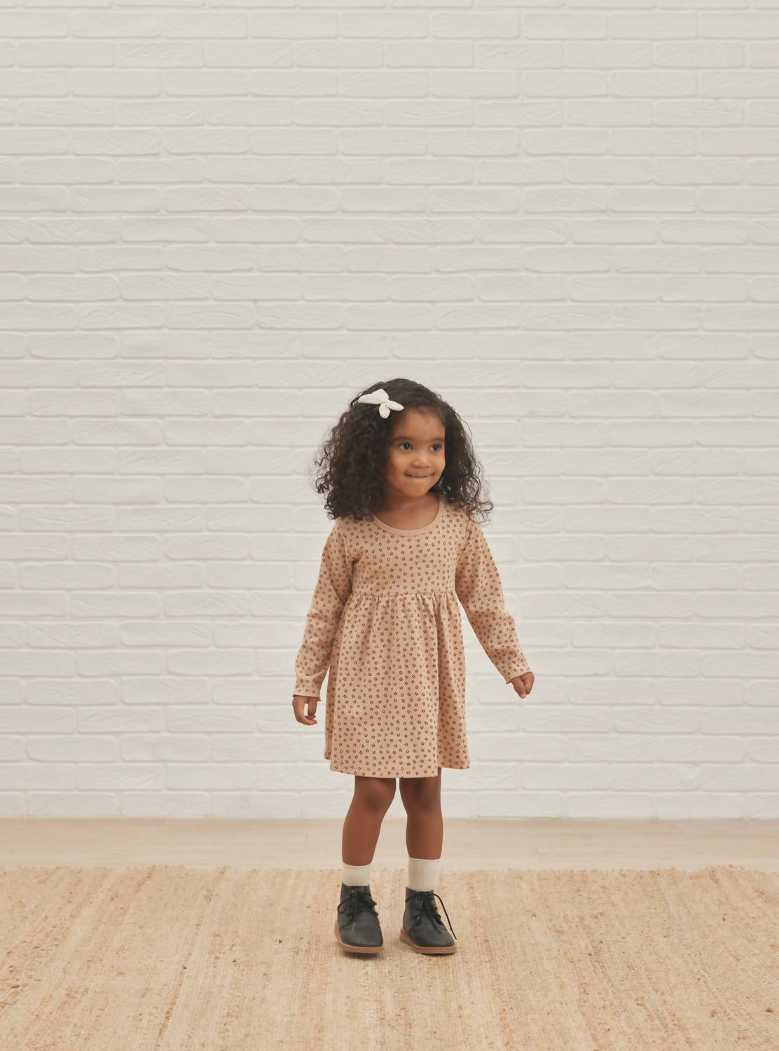 Quincy Mae - Girl's Long Sleeve Jersey Dress