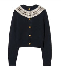 Nili Lotan - Josefa Cashmere Fair Isle Cardigan