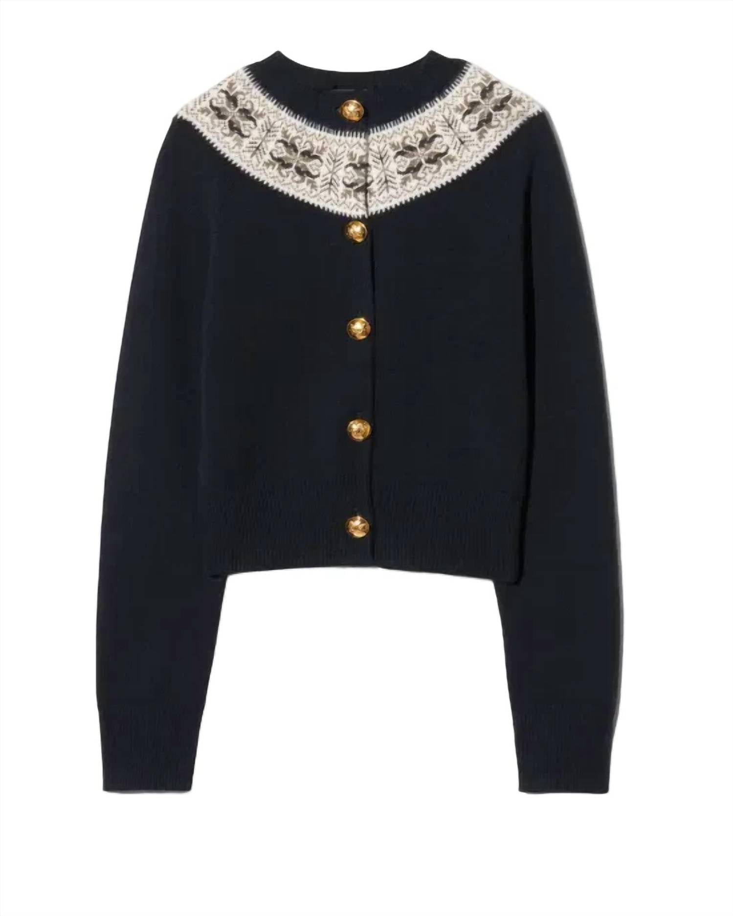 Nili Lotan - Josefa Cashmere Fair Isle Cardigan