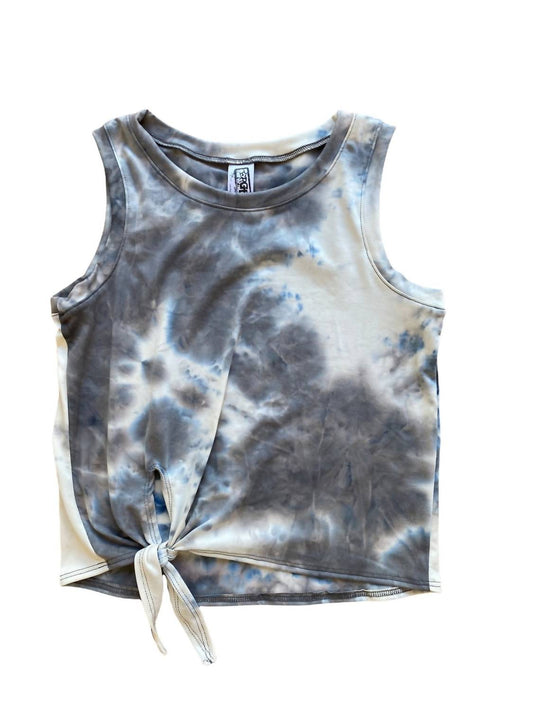 Tie Dyed Tie Front Tank