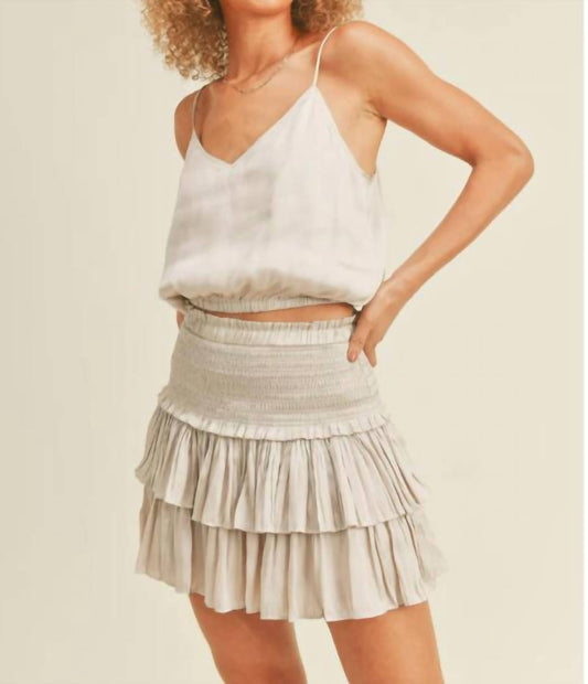 Reset By Jane - Smocked Layered Skirt