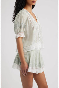 Loveshackfancy - Maurelle Cotton Lace Blouse