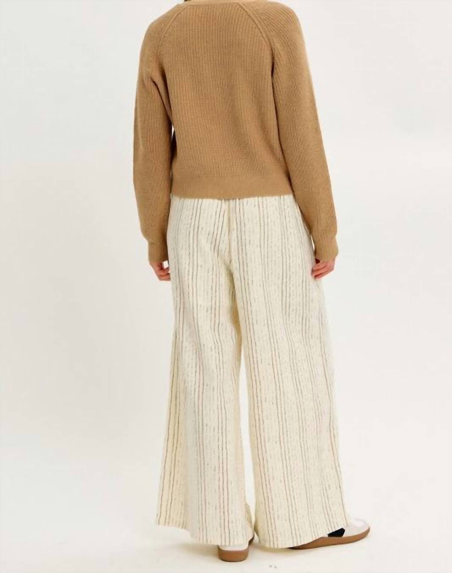Idem Ditto - Bow Tie Cropped Sweater Cardigan