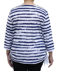 Links - Women's Striped Drawstring Top