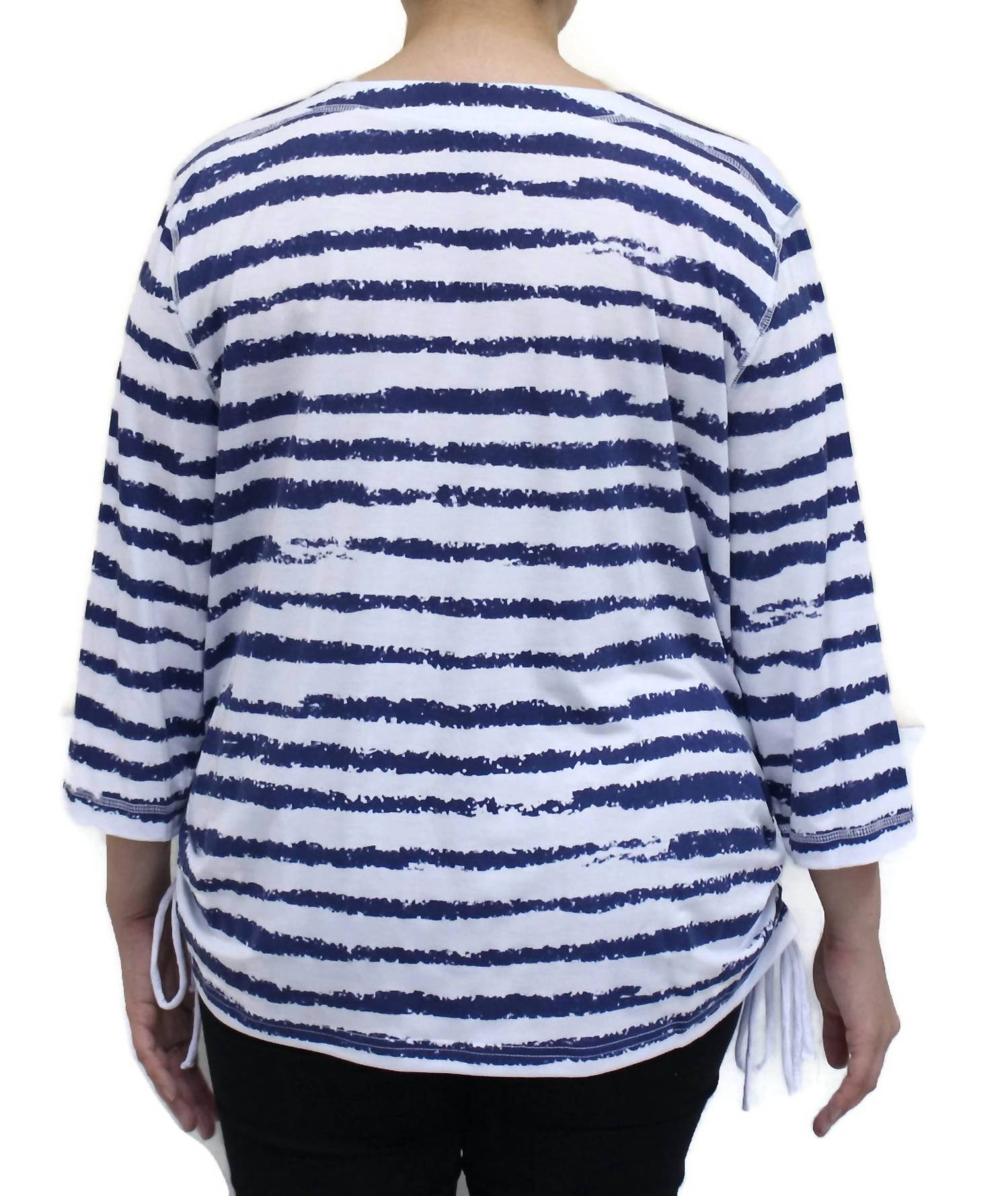 Links - Women's Striped Drawstring Top
