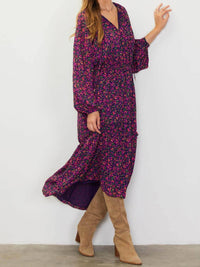 Skies Are Blue - Floral Midi Dress