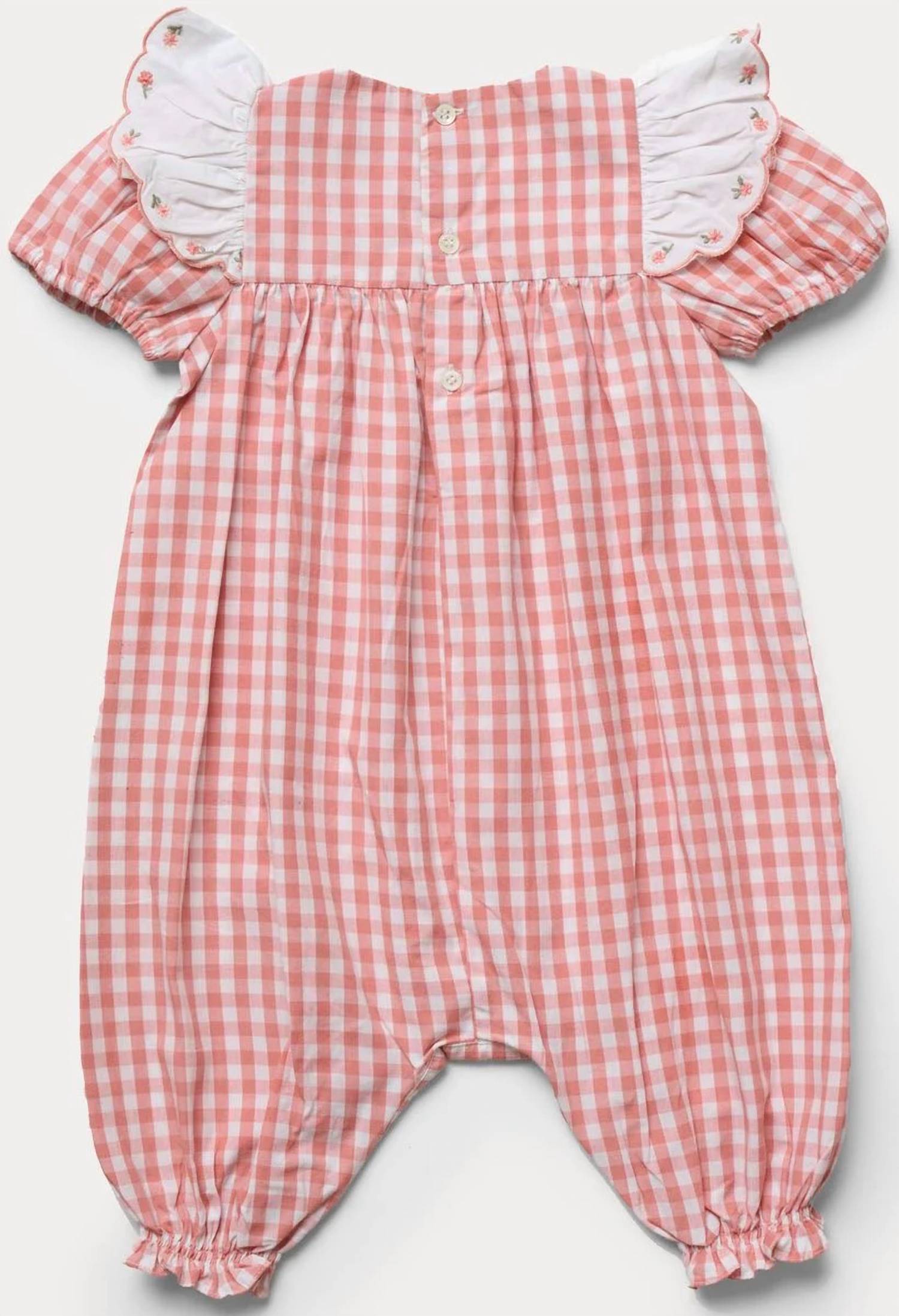 Early Sunday - Girl's Mia Gingham Check Romper