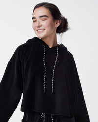 Michi - Hygge Ribbed Crop Hoodie
