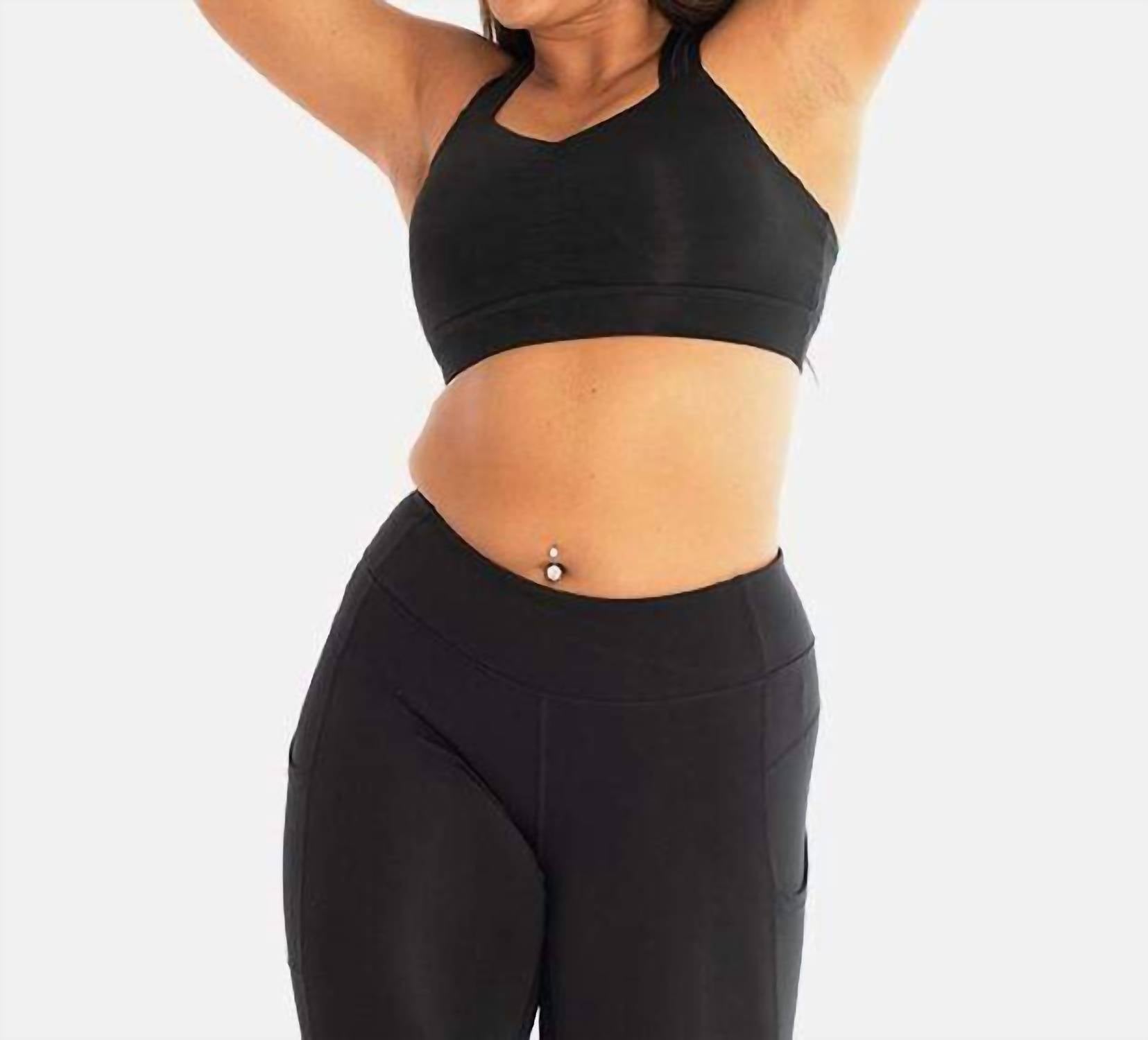 Handful Y Back Bra in booya black - women's intimate