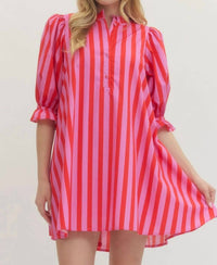 Entro - Stripe Mini Dress