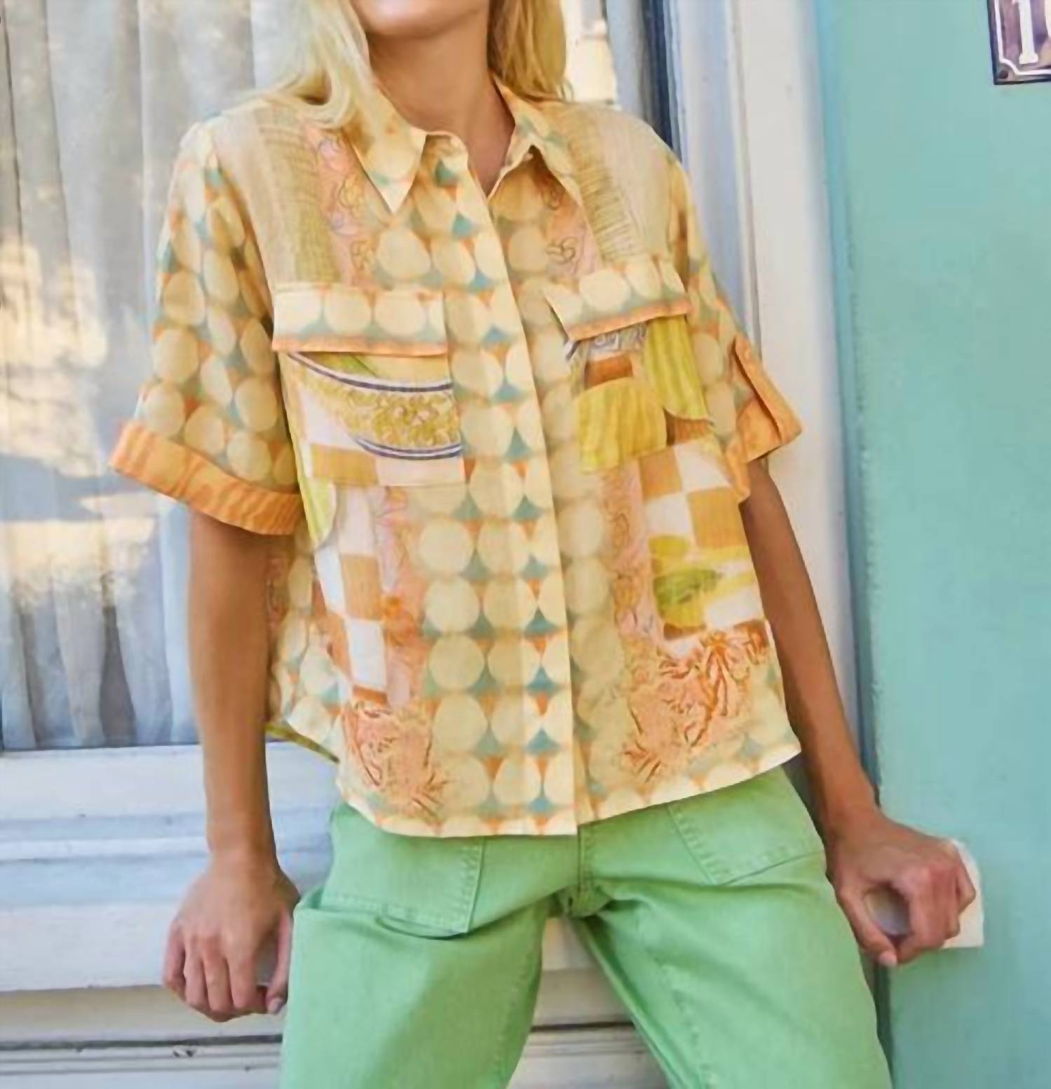 Hunter Bell - Hawkins Button Front Short Sleeve Shirt