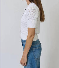Central Park West - Charli Eyelet Stitch Top